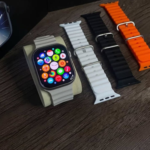 reloj inteligente ultra + auriculares inalambricos gratis