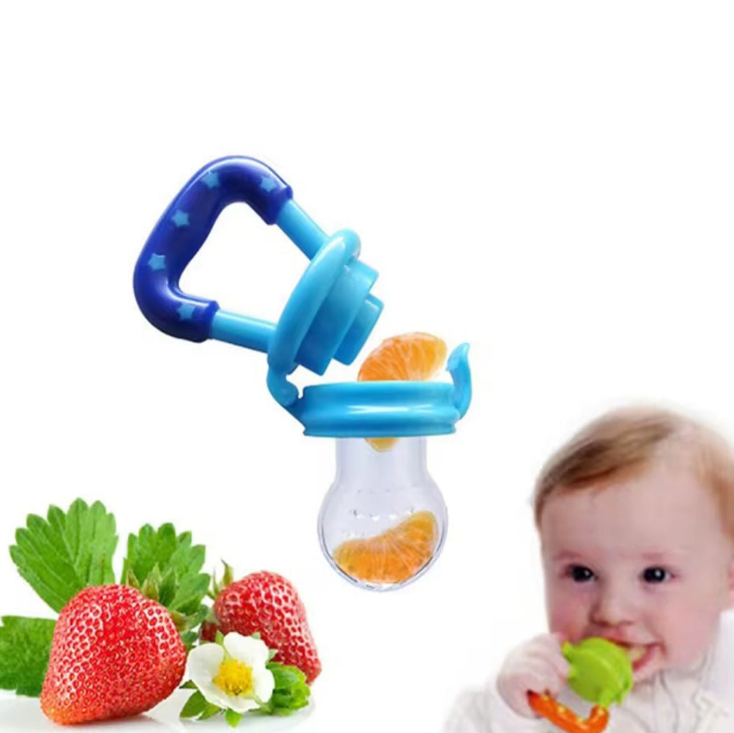 Pack Completo 3 en 1 para Bebé: Alimentador de Silicona + Chupete de Frutas + Biberón Anticólicos
