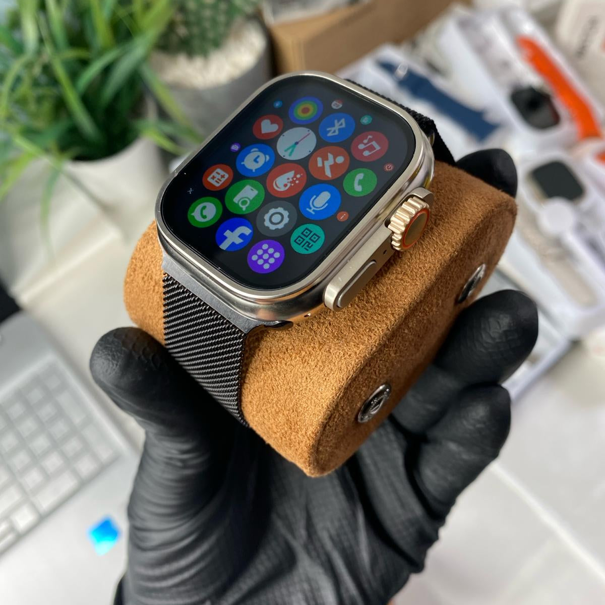 reloj inteligente ultra + auriculares inalambricos gratis